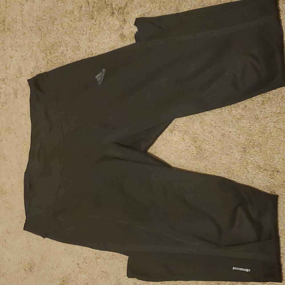 Adidas running leggings with zipper